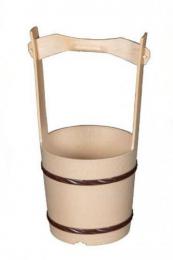 PC製 手桶 小 (タガ茶色) 日本製