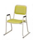 積重ね型 アルミパイプ椅子 座高35cm (肘掛付) 日本製