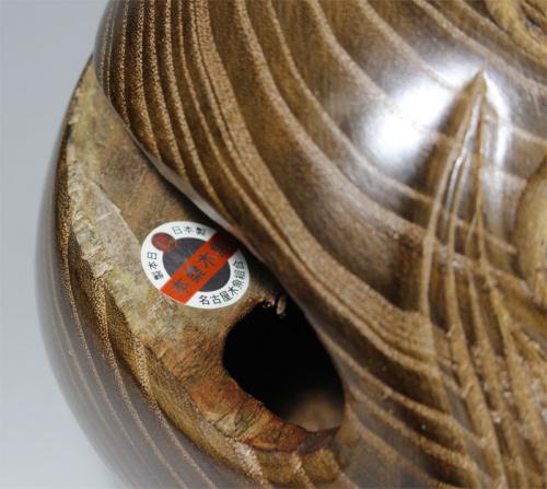 仏壇 仏具 仏像 古美術品 やすらぎ / 本桑上彫木魚3寸(9cm) 国産品