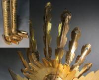 未使用長期保管品■神輿・厨子用 金メッキ鳳凰彫■金工品・祭礼具